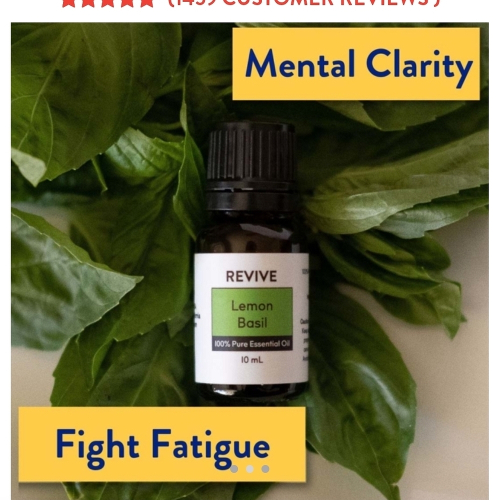 Lemon Basil Essential Oil - Black Bottle
